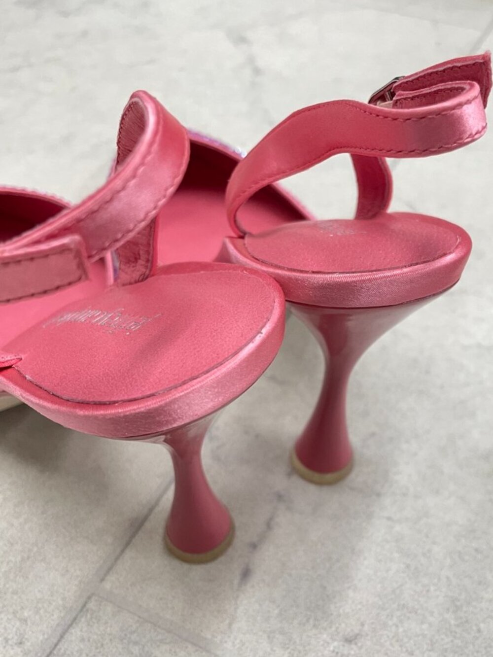 Jeffrey Campbell Zivote Slingback Women's Pump In Pink Combo - Picture 6 of 7